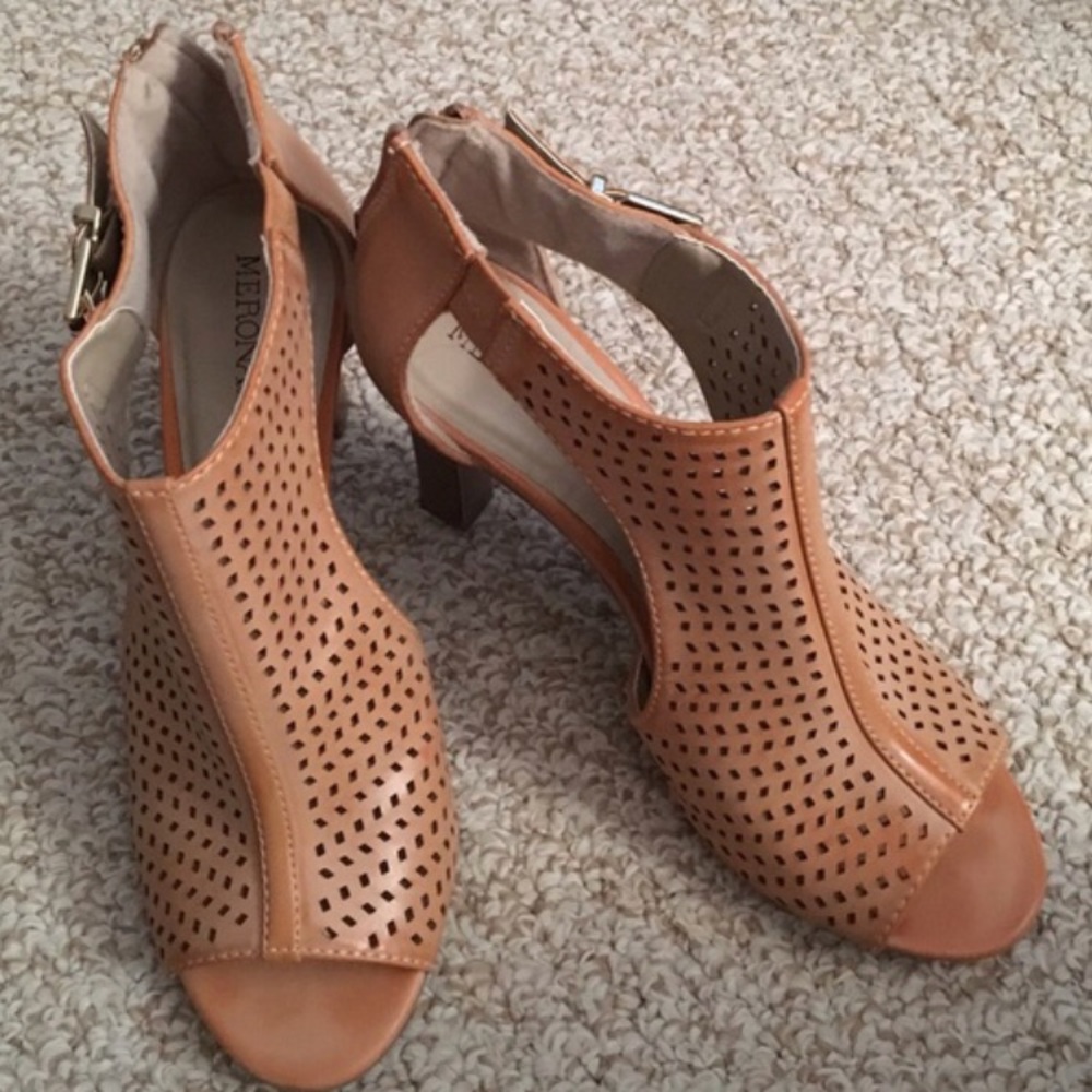 Open toe booties